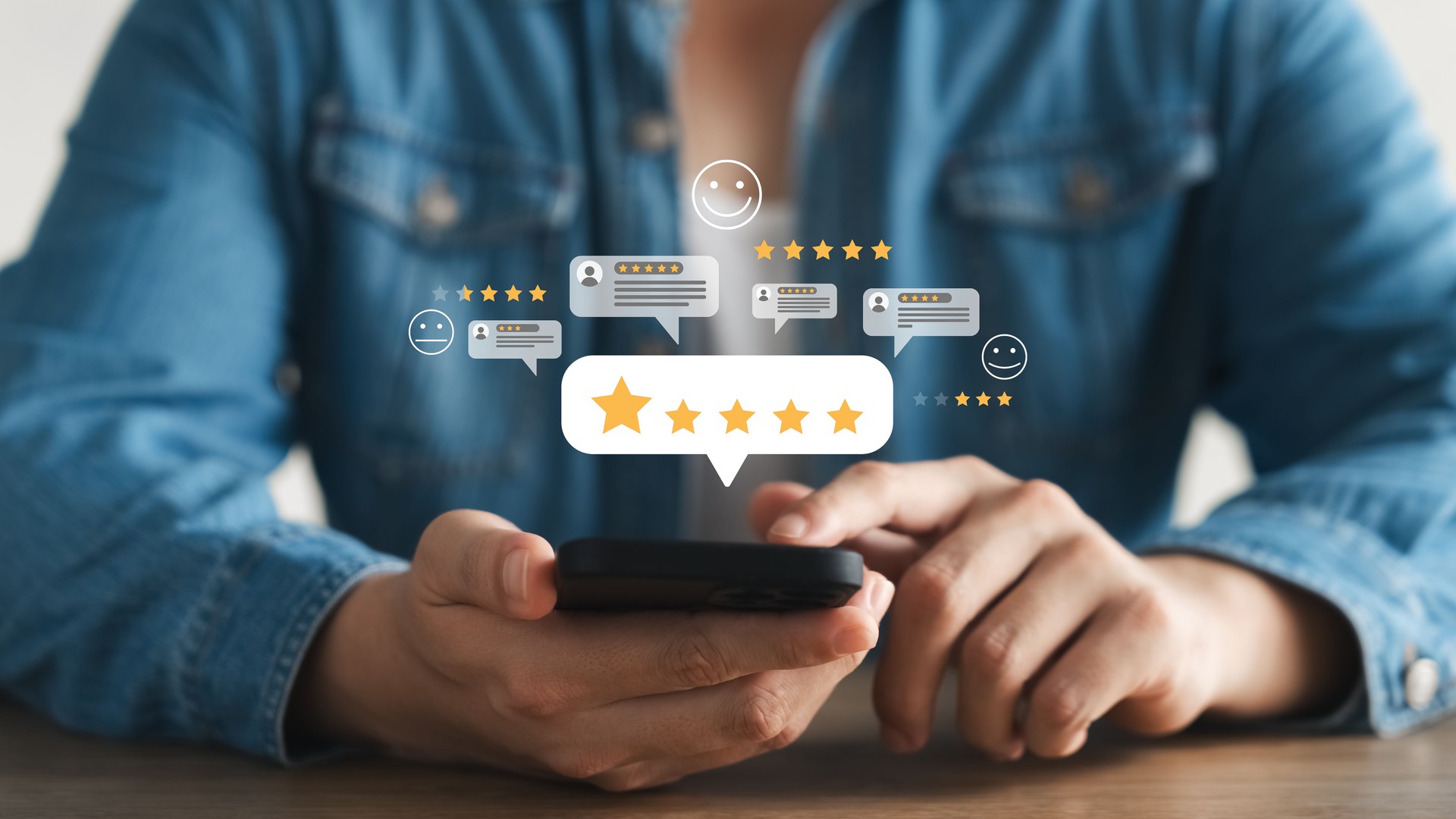 Consumers or customers give a five-star rating for the highest satisfaction.